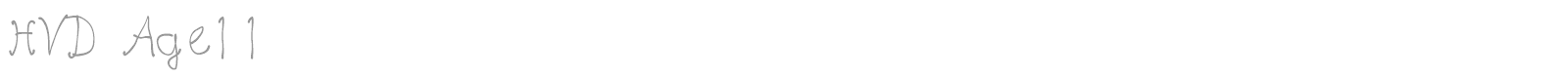 HVD Age11 font preview